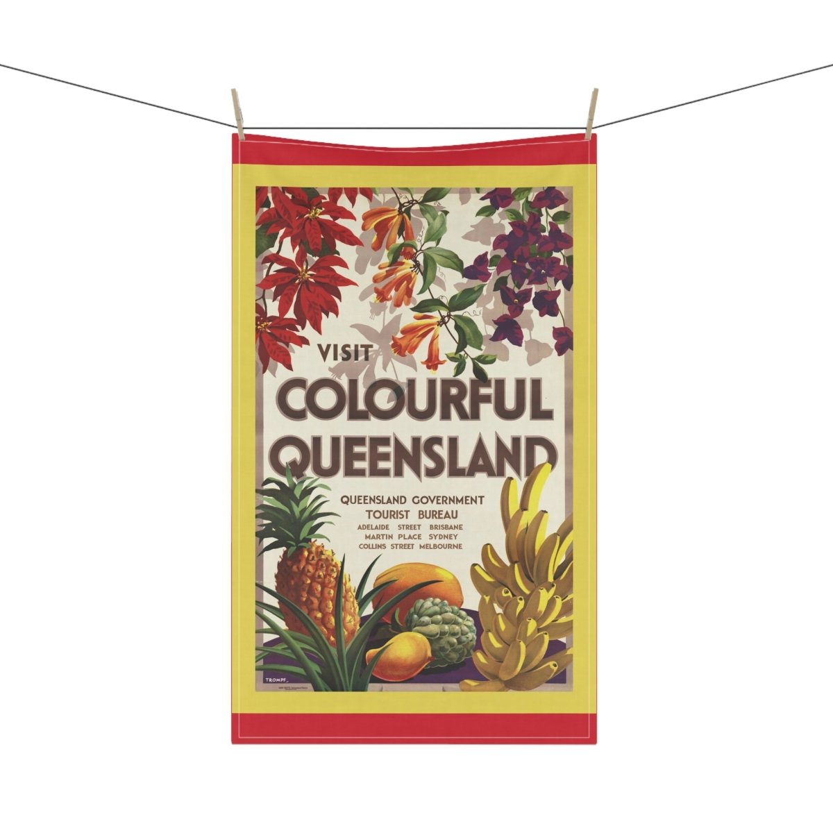 Colourful Queensland | Tea Towel - Tea Towel - Piccolo Fiore Prints