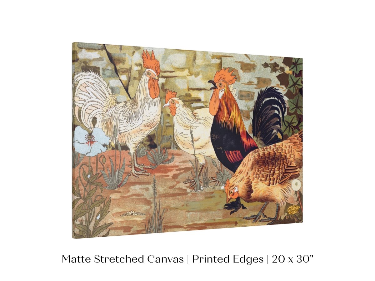 Coqs et Poules | P247 - Single Art Prints - Piccolo Fiore Prints