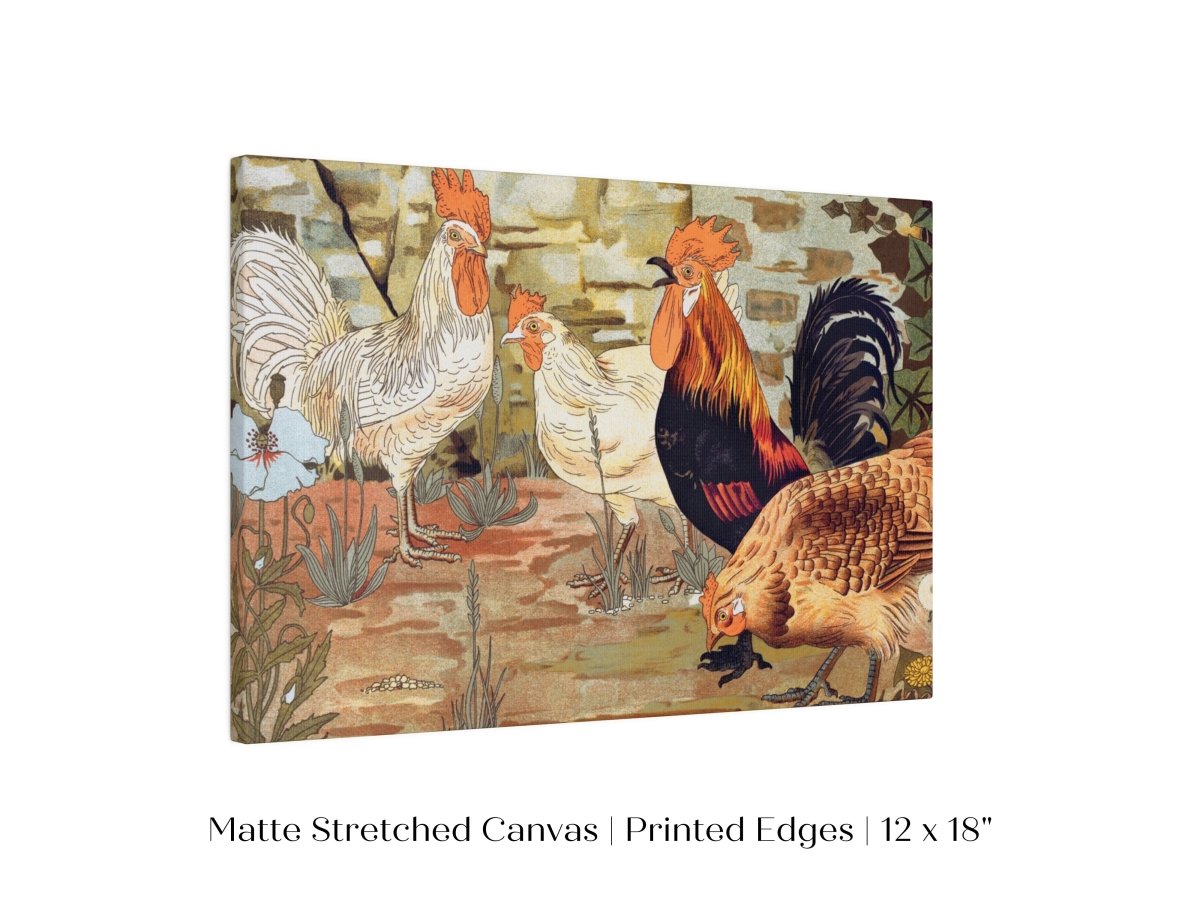 Coqs et Poules | P247 - Single Art Prints - Piccolo Fiore Prints