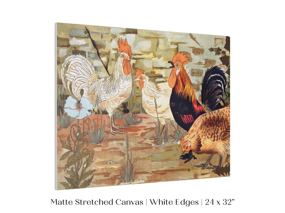Coqs et Poules | P247 - Single Art Prints - Piccolo Fiore Prints