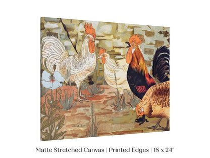 Coqs et Poules | P247 - Single Art Prints - Piccolo Fiore Prints