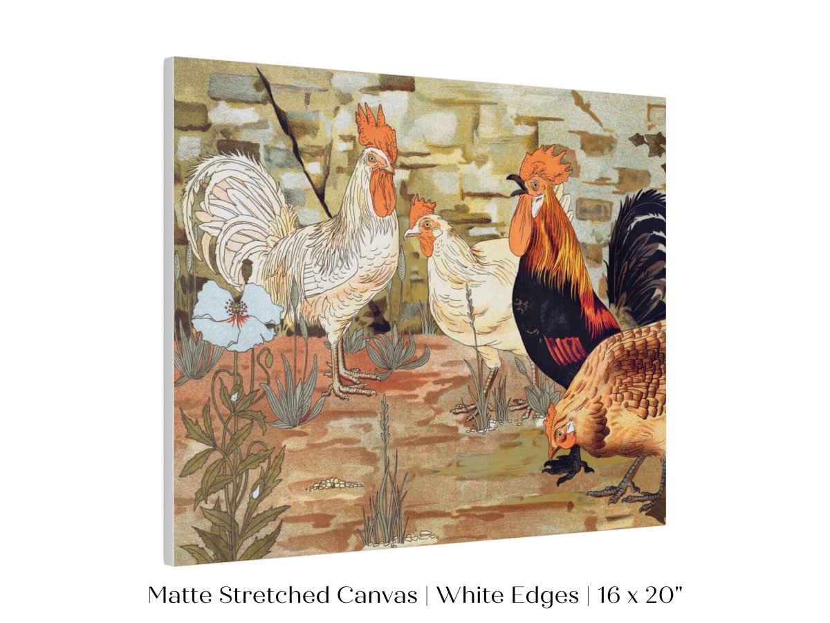 Coqs et Poules | P247 - Single Art Prints - Piccolo Fiore Prints