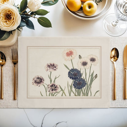 Cornflower | Placemat - Cotton Twill Placemat - Piccolo Fiore Prints
