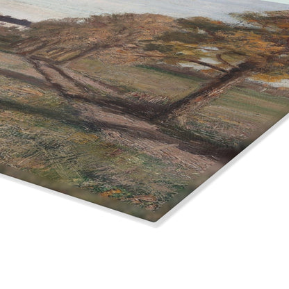 Country Manor House | Glass Chopping Board - Glass Chopping Board - Piccolo Fiore Prints