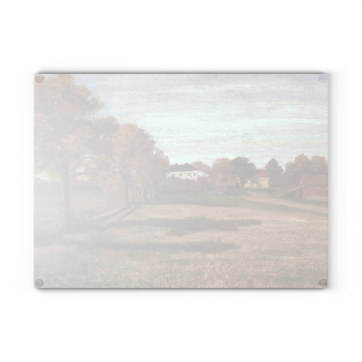 Country Manor House | Glass Chopping Board - Glass Chopping Board - Piccolo Fiore Prints