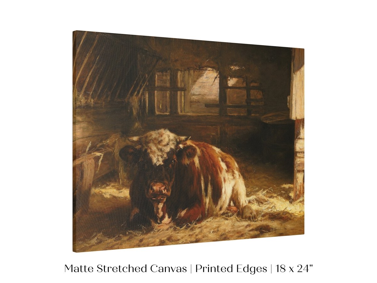 Cow in a Barn | P252 - Single Art Prints - Piccolo Fiore Prints