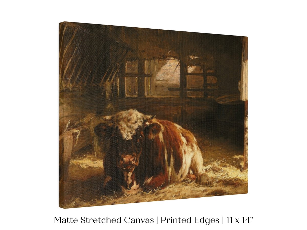 Cow in a Barn | P252 - Single Art Prints - Piccolo Fiore Prints