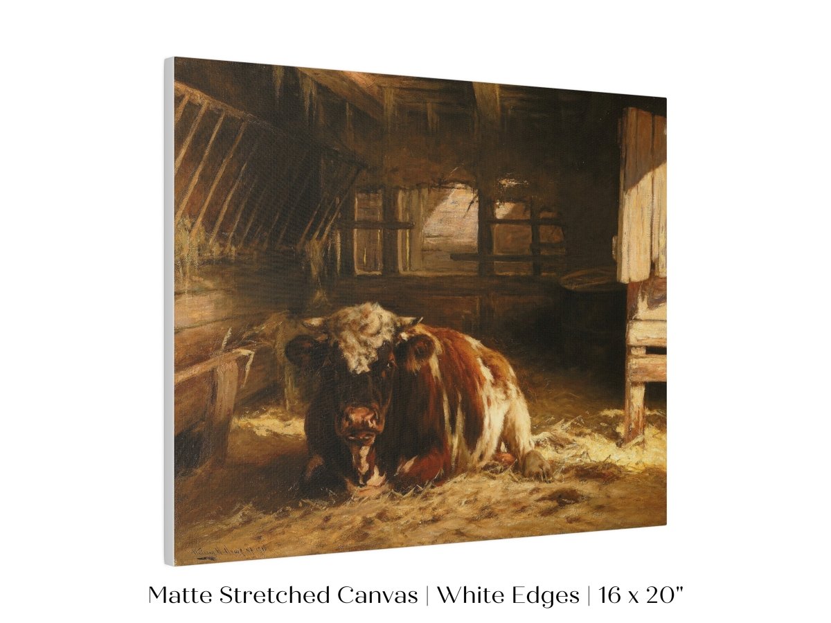Cow in a Barn | P252 - Single Art Prints - Piccolo Fiore Prints