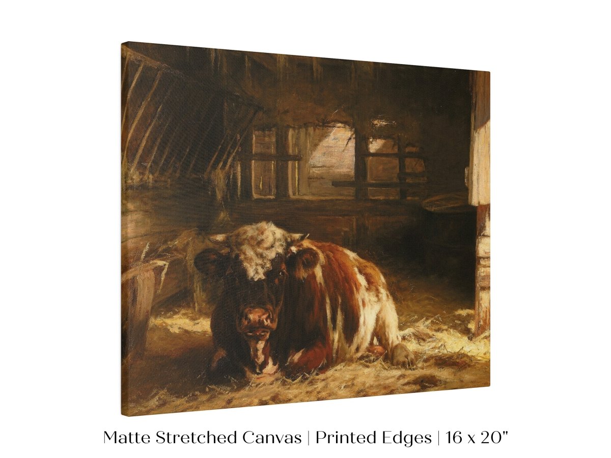 Cow in a Barn | P252 - Single Art Prints - Piccolo Fiore Prints