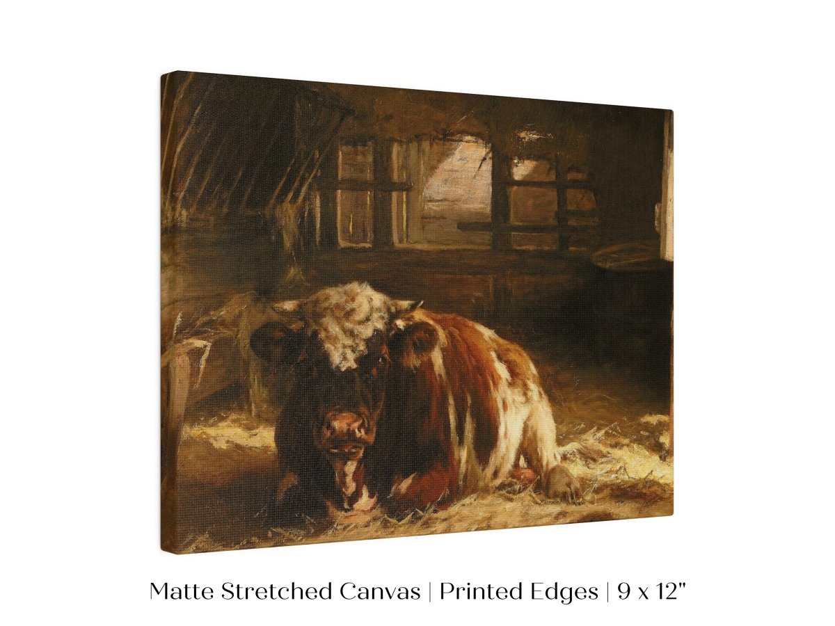 Cow in a Barn | P252 - Single Art Prints - Piccolo Fiore Prints