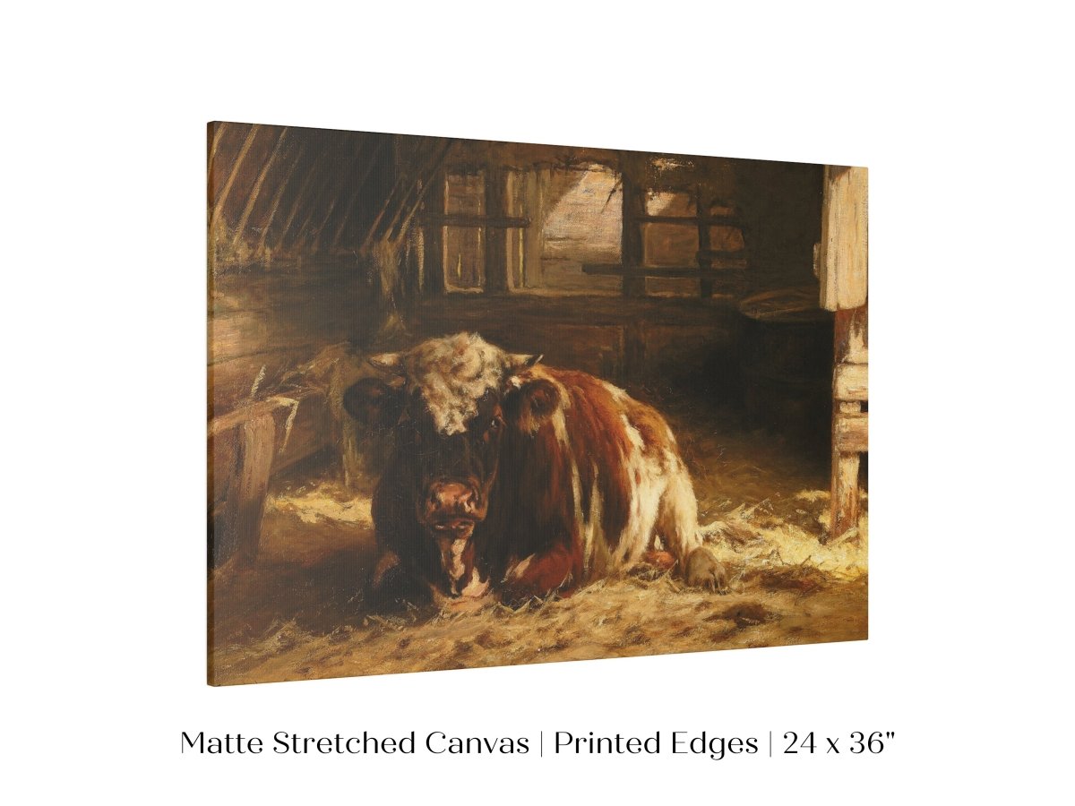 Cow in a Barn | P252 - Single Art Prints - Piccolo Fiore Prints