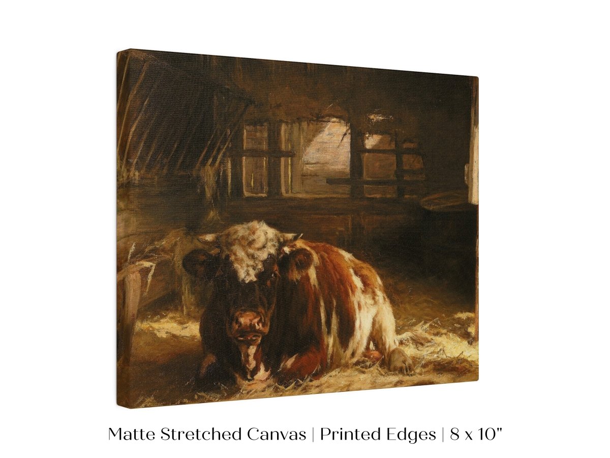 Cow in a Barn | P252 - Single Art Prints - Piccolo Fiore Prints
