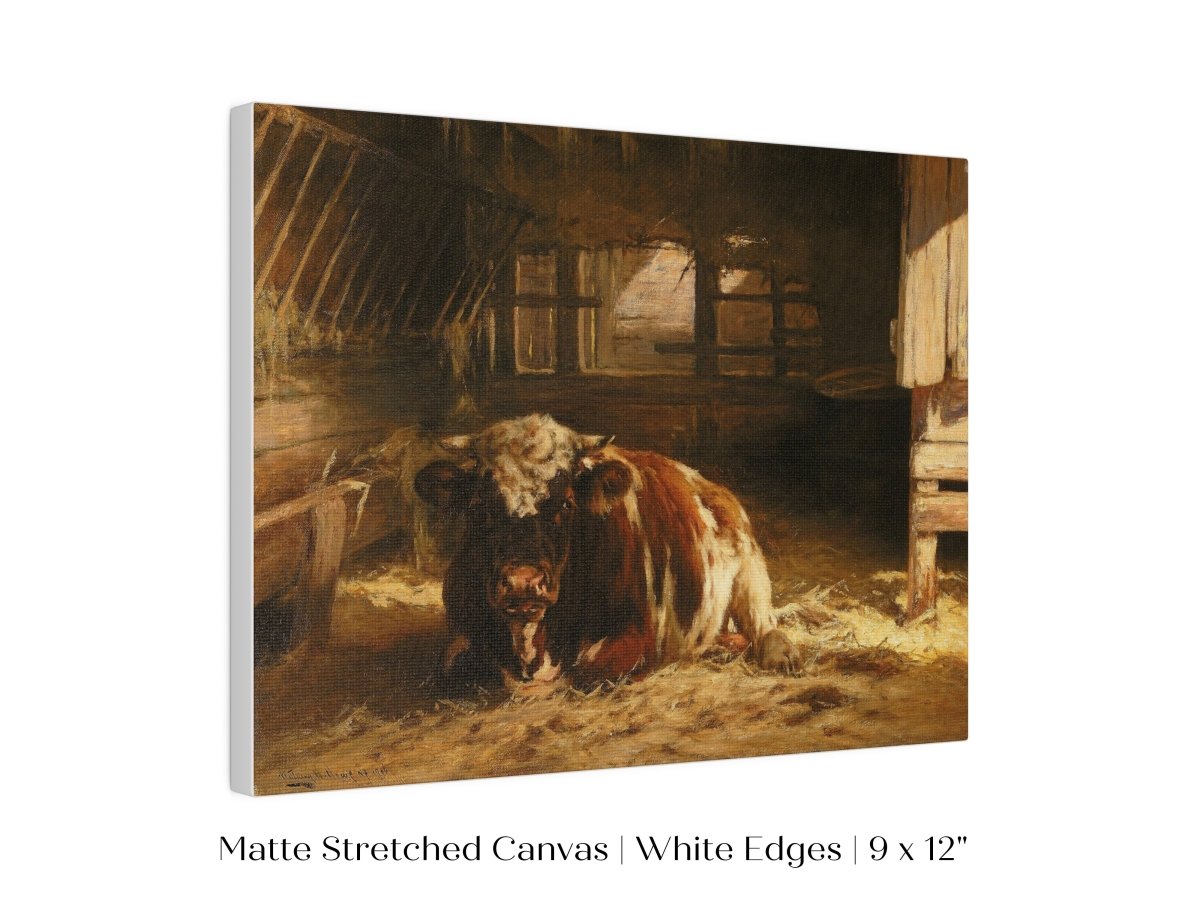 Cow in a Barn | P252 - Single Art Prints - Piccolo Fiore Prints