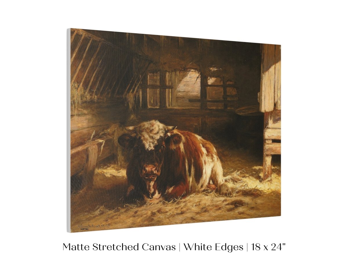 Cow in a Barn | P252 - Single Art Prints - Piccolo Fiore Prints