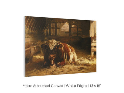 Cow in a Barn | P252 - Single Art Prints - Piccolo Fiore Prints