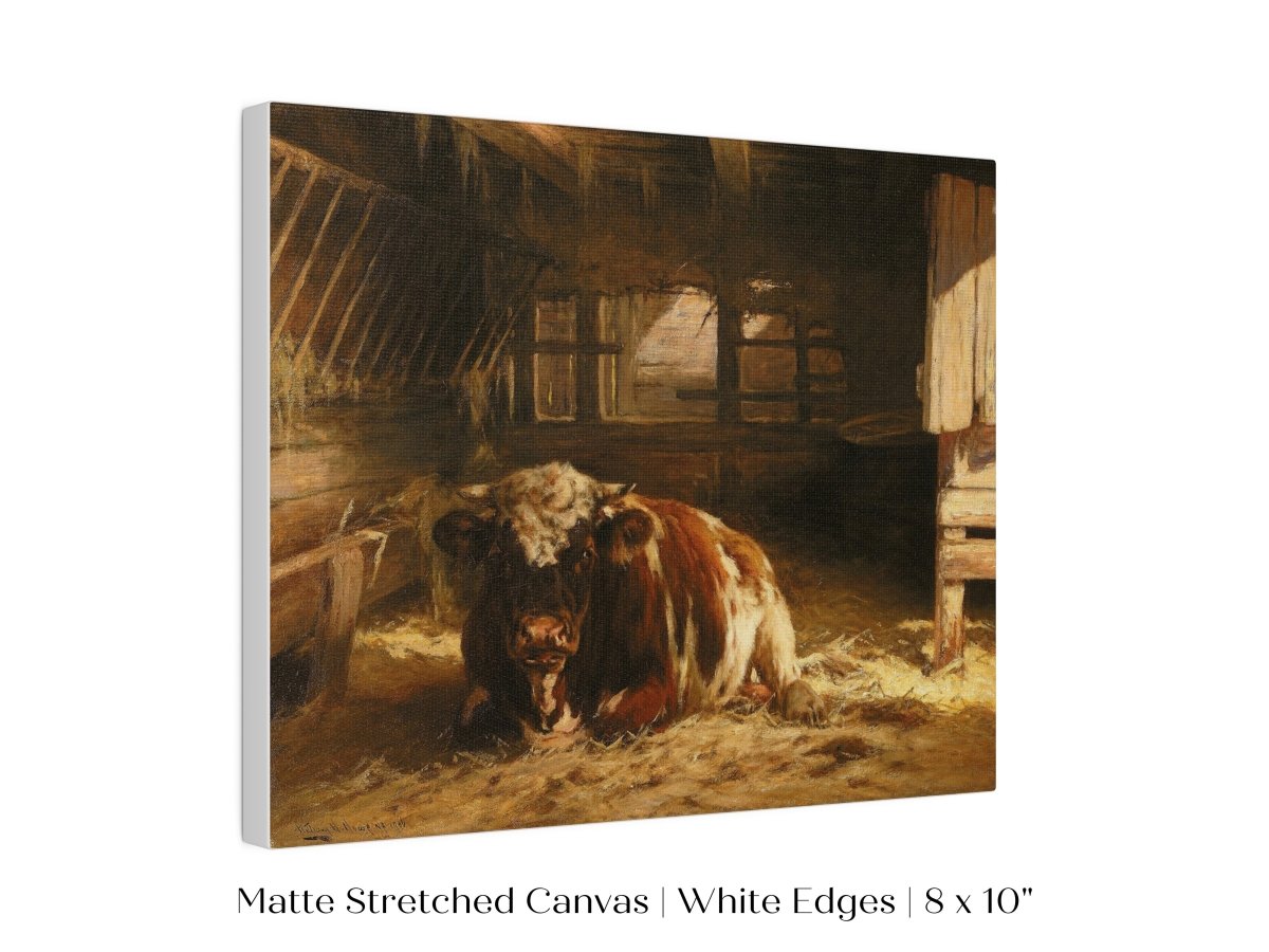 Cow in a Barn | P252 - Single Art Prints - Piccolo Fiore Prints