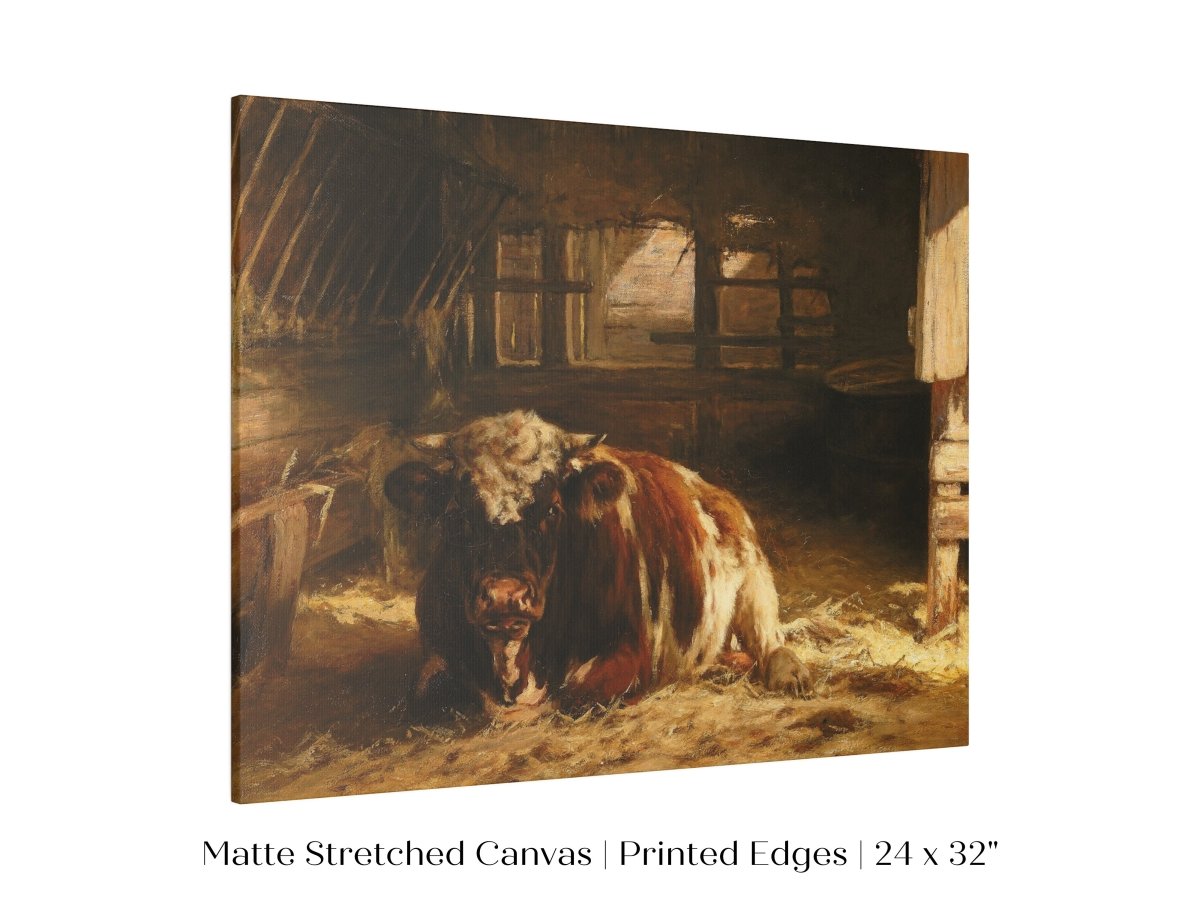 Cow in a Barn | P252 - Single Art Prints - Piccolo Fiore Prints