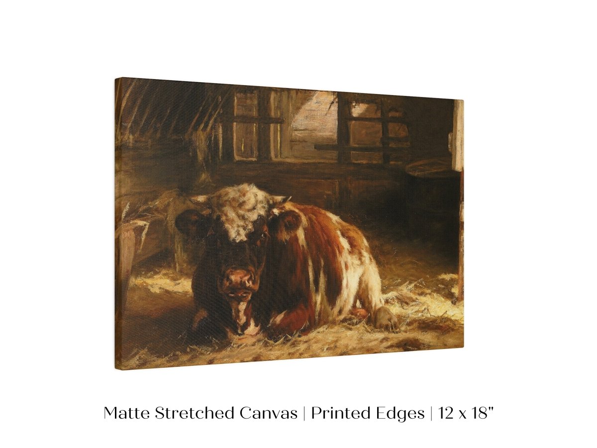 Cow in a Barn | P252 - Single Art Prints - Piccolo Fiore Prints