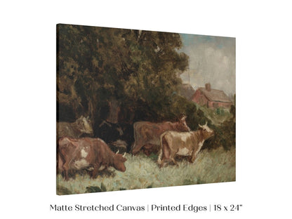 Cows Grazing | P369 - Single Art Prints - Piccolo Fiore Prints