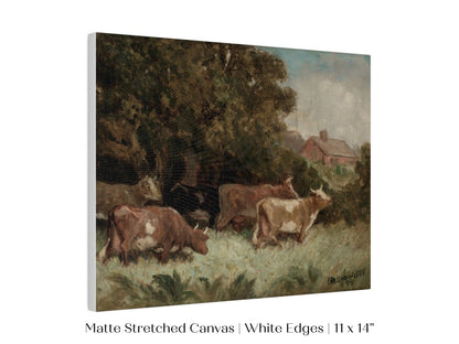 Cows Grazing | P369 - Single Art Prints - Piccolo Fiore Prints