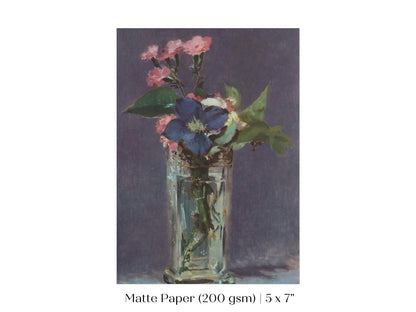 Crystal Vase of Flowers | P473 - Single Art Prints - Piccolo Fiore Prints