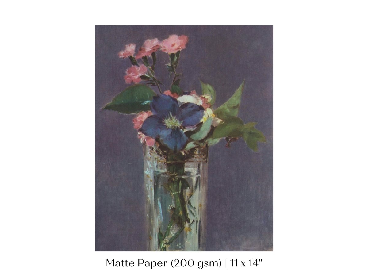Crystal Vase of Flowers | P473 - Single Art Prints - Piccolo Fiore Prints
