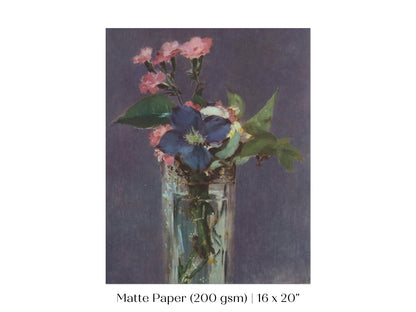 Crystal Vase of Flowers | P473 - Single Art Prints - Piccolo Fiore Prints