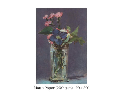 Crystal Vase of Flowers | P473 - Single Art Prints - Piccolo Fiore Prints