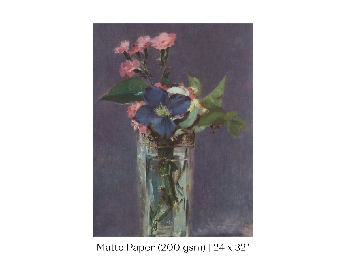 Crystal Vase of Flowers | P473 - Single Art Prints - Piccolo Fiore Prints