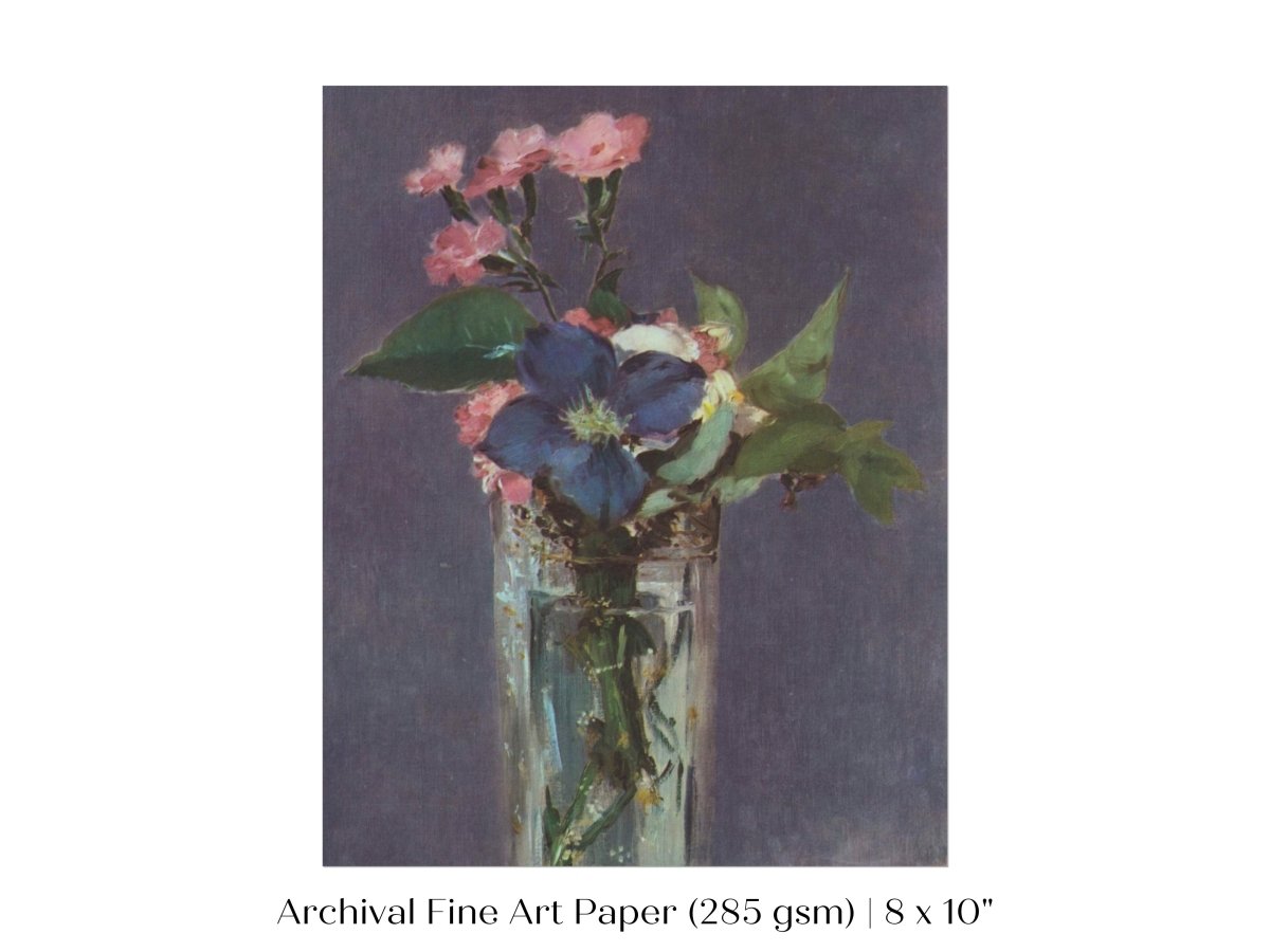 Crystal Vase of Flowers | P473 - Single Art Prints - Piccolo Fiore Prints