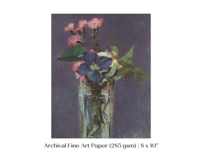 Crystal Vase of Flowers | P473 - Single Art Prints - Piccolo Fiore Prints