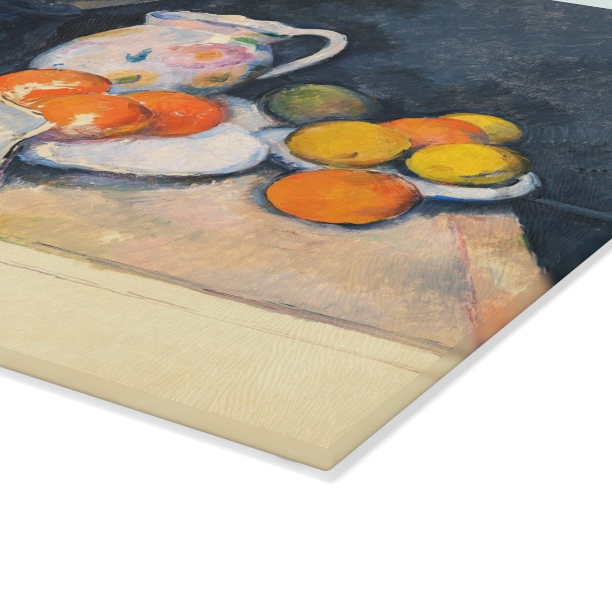 Curtain and Fruit | Glass Chopping Board - Glass Chopping Board - Piccolo Fiore Prints