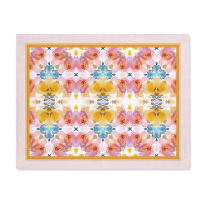 Daisy Bloom Border | Placemat - Cotton Twill Placemat - Piccolo Fiore Prints