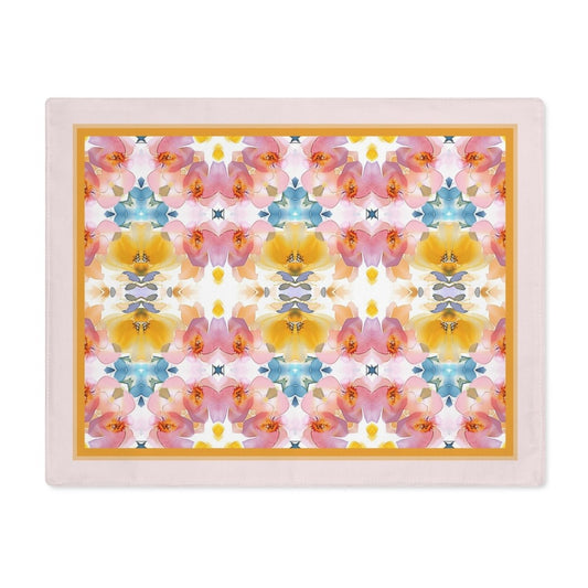 Daisy Bloom Border | Placemat - Cotton Twill Placemat - Piccolo Fiore Prints