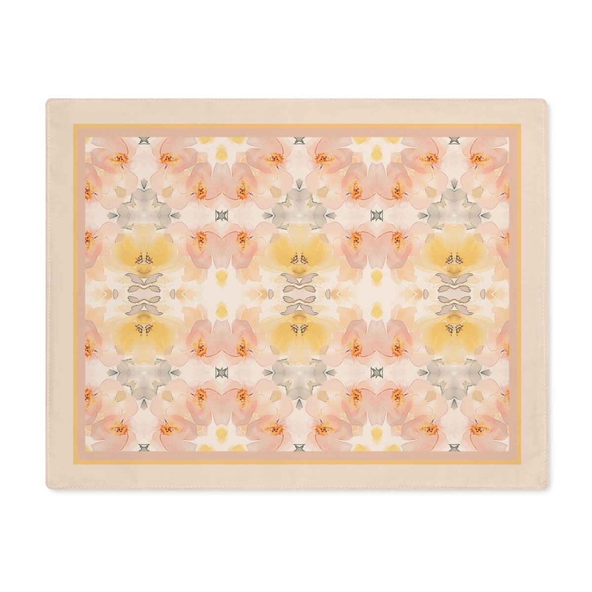 Daisy Bloom Border | Placemat - Cotton Twill Placemat - Piccolo Fiore Prints