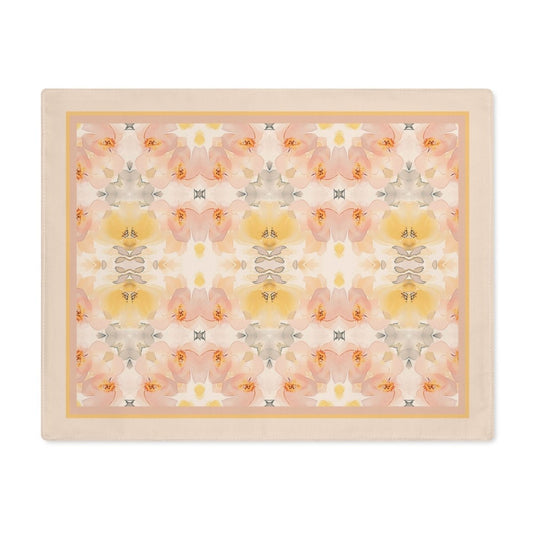Daisy Bloom Border | Placemat - Cotton Twill Placemat - Piccolo Fiore Prints