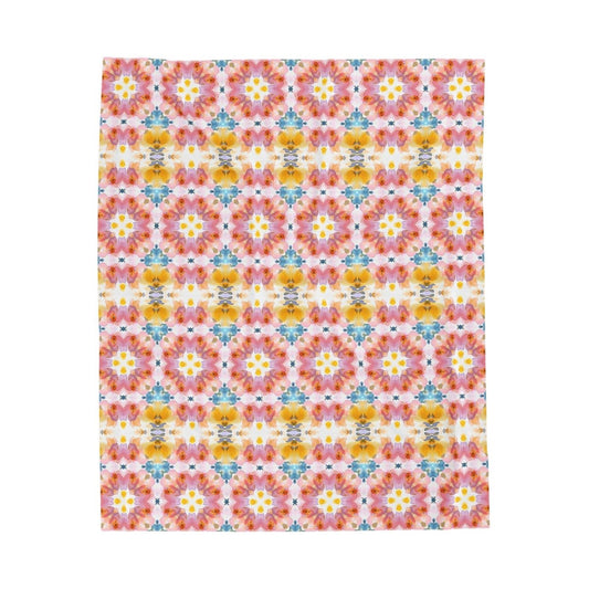 Daisy Bloom | Minky Throw Blanket - Minky Throw Blanket - Piccolo Fiore Prints