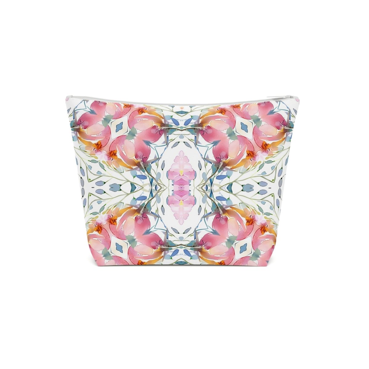 Delicate Diamond Bloom | Cotton Cosmetic Bag - Cotton Cosmetic Bag - Piccolo Fiore Prints