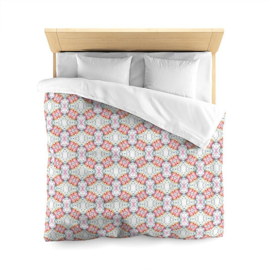 Delicate Diamond Bloom | Microfibre Duvet Cover - Microfibre Duvet Cover - Piccolo Fiore Prints