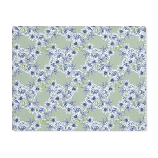 Diamond Bouquet in Green | Placemat - Cotton Twill Placemat - Piccolo Fiore Prints