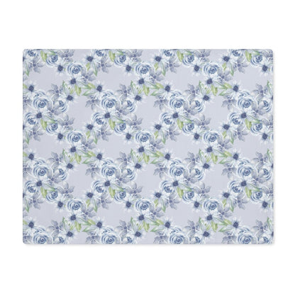 Diamond Bouquet in Light Blue | Placemat - Cotton Twill Placemat - Piccolo Fiore Prints
