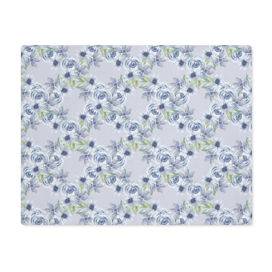 Diamond Bouquet in Light Blue | Placemat - Cotton Twill Placemat - Piccolo Fiore Prints