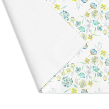 Ditsy Floral Zig - Zag in White | Placemat - Cotton Twill Placemat - Piccolo Fiore Prints