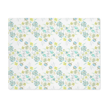 Ditsy Floral Zig - Zag in White | Placemat - Cotton Twill Placemat - Piccolo Fiore Prints