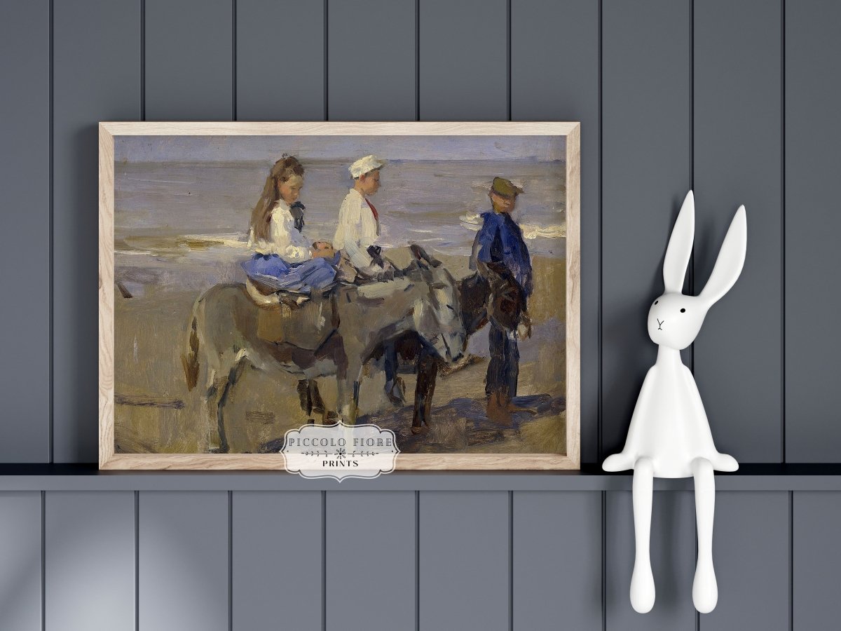 Donkey Ride | P423 - Single Art Prints - Piccolo Fiore Prints