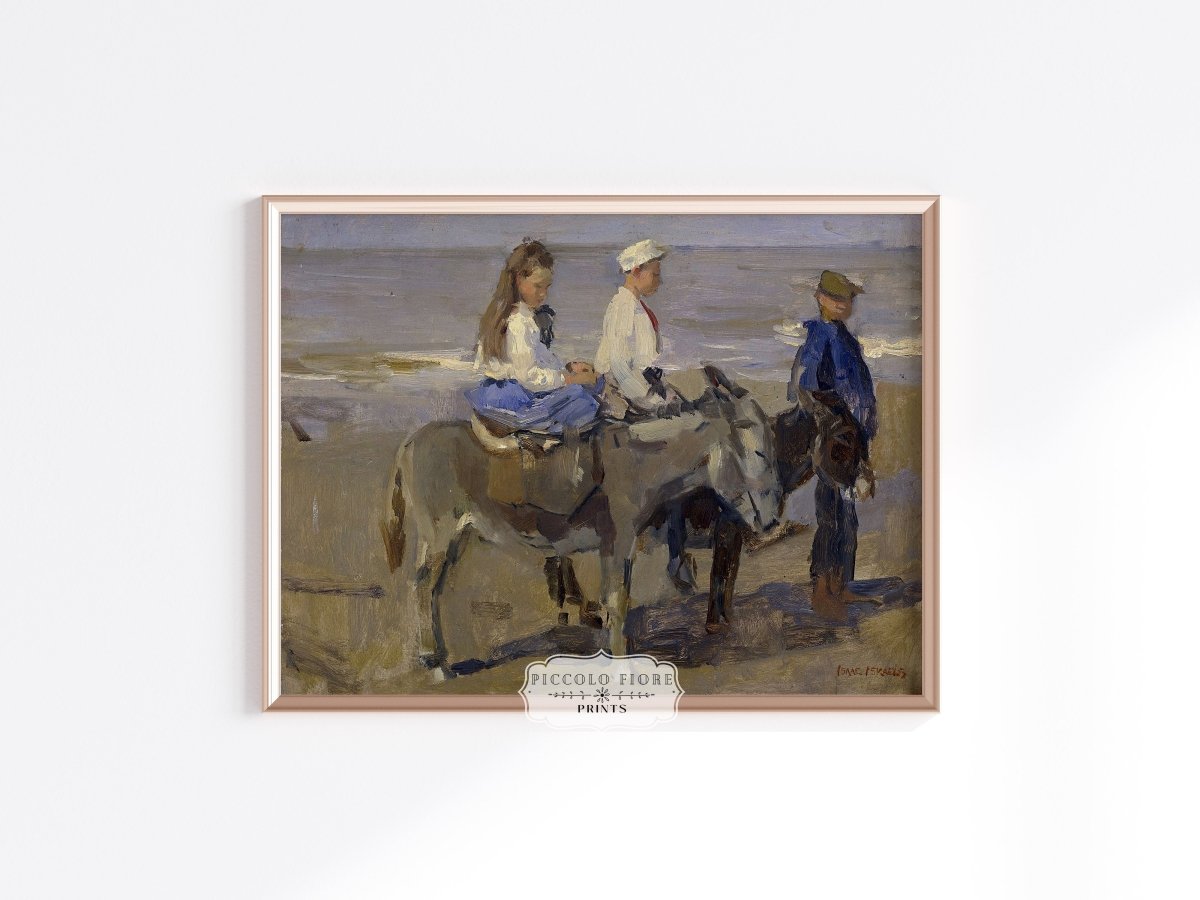 Donkey Ride | P423 - Single Art Prints - Piccolo Fiore Prints