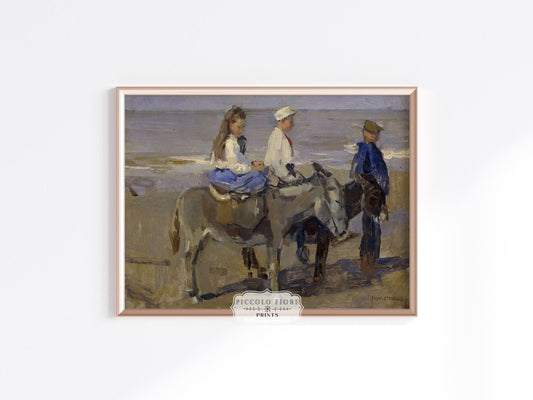 Donkey Ride | P423 - Single Art Prints - Piccolo Fiore Prints