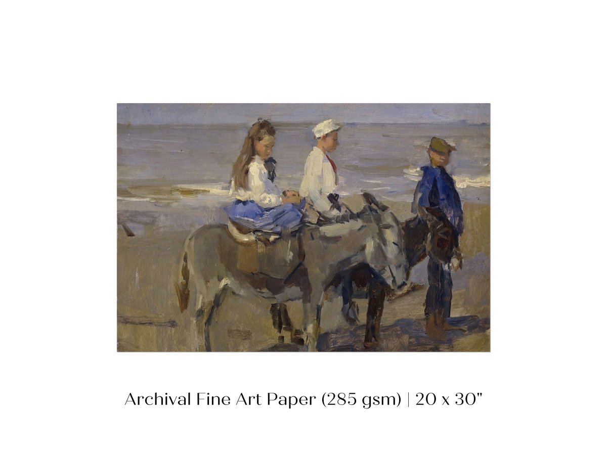 Donkey Ride | P423 - Single Art Prints - Piccolo Fiore Prints