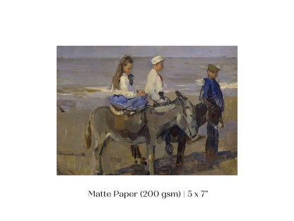 Donkey Ride | P423 - Single Art Prints - Piccolo Fiore Prints