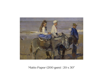 Donkey Ride | P423 - Single Art Prints - Piccolo Fiore Prints